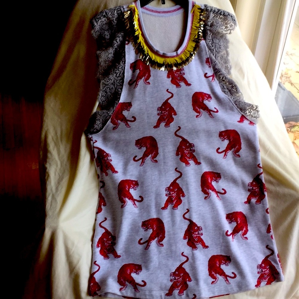 Giamba Red Tiger Cotton Tee Never Used